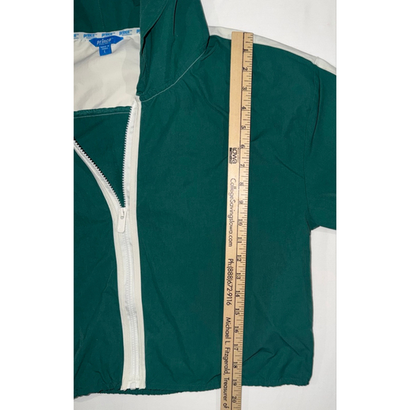 Prince Pickleball Cropped Track Jacket Athletic Zip Hoodie L Windbreaker Women - Picture 8 of 9